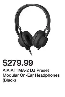 Newegg AIAIAI TMA-2 DJ Preset Modular On-Ear Headphones (Black) offer