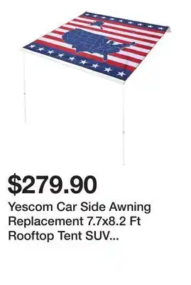 Newegg Yescom Car Side Awning Replacement 7.7x8.2 Ft Rooftop Tent SUV Outdoor Camping offer