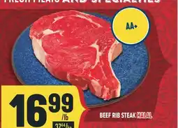 Marché Adonis BEEF RIB STEAK HALAL offer