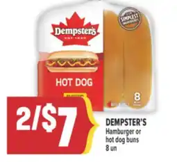 Marché Adonis DEMPSTER'S Hamburger or hot dog buns offer