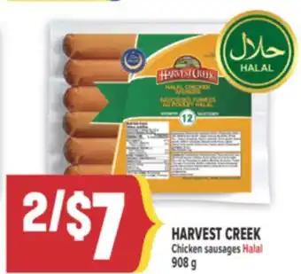 Marché Adonis HARVEST CREEK Chicken sausages Halal offer