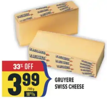 Marché Adonis GRUYERE SWISS CHEESE offer