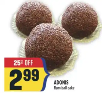 Marché Adonis ADONIS Rum ball cake offer