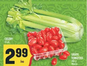 Marché Adonis CELERY or GRAPE TOMATOES offer