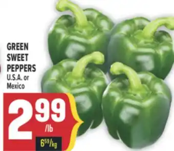 Marché Adonis GREEN SWEET PEPPERS offer