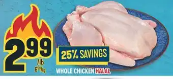 Marché Adonis WHOLE CHICKEN HALAL offer