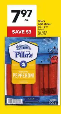 Giant Tiger Piller's meat sticks offer