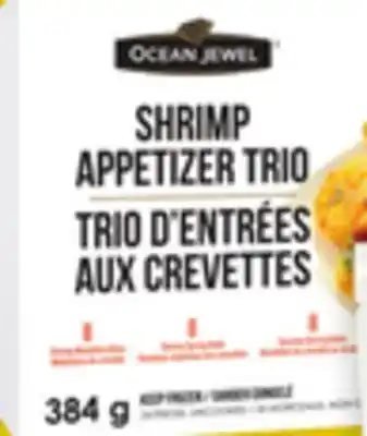 Giant Tiger Ocean Jewel shrimp appetizer trio offer