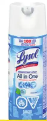 Giant Tiger Lysol disinfecting spray offer