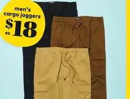 Giant Tiger Men's cargo joggers offer