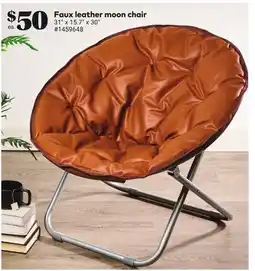 Giant Tiger Faux leather moon chair offer