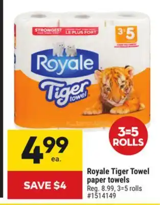 Giant Tiger Royale Tiger Towel paper towels offer