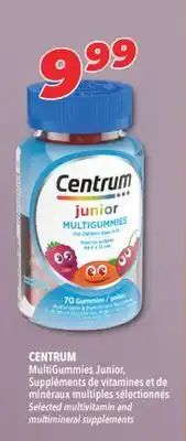 Familiprix CENTRUM Selected multivitamin and multimineral supplements offer