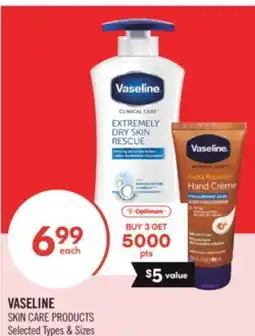 Shoppers Drug Mart VASELINE SKIN CARE PRODUCTS offer