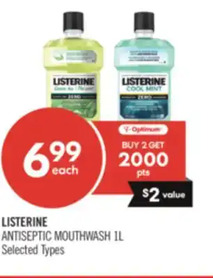 Shoppers Drug Mart LISTERINE ANTISEPTIC MOUTHWASH offer