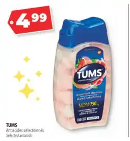 Familiprix TUMS, Selected antacids offer