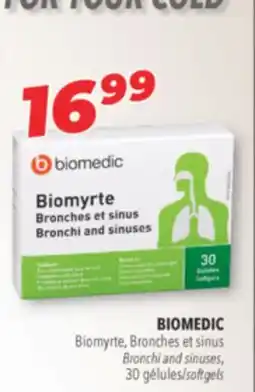 Familiprix BIOMEDIC Bronchi and sinuses, 30 softgels offer