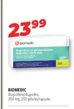 Familiprix BIOMEDIC Ibuprofen, 200 mg, 250 capsules offer