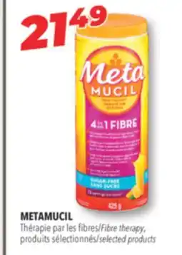 Familiprix METAMUCIL Fibre therapy selected products offer