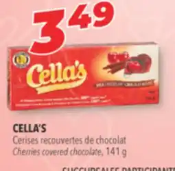 Familiprix CELLA'S, Cherries covered chocolate, 141 g offer