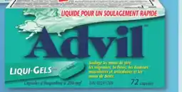 Familiprix Advil 200 mg, 72 capsules or 70 mini capsules or nighttime, 40 capsules offer