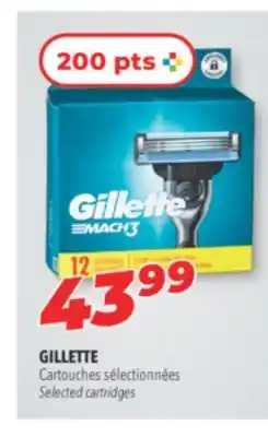 Familiprix GILLETTE Selected cartridges offer