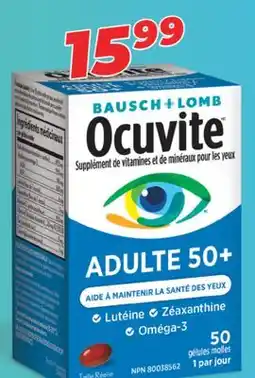 Familiprix Bausch + Lomb Ocuvite eye vitamin and mineral supplement soft gels 50un offer