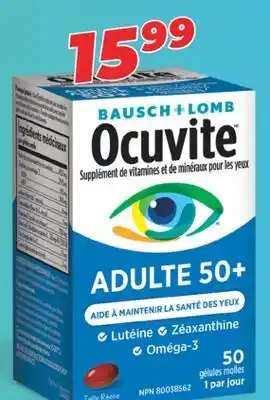 Familiprix Bausch + Lomb Ocuvite eye vitamin and mineral supplement soft gels 50un offer