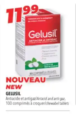 Familiprix GELUSIL Antacid and anti-gaz, 100 chewabel tablets offer