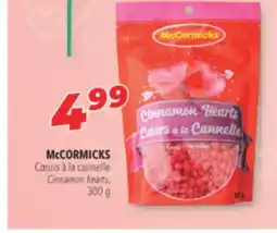 Familiprix McCORMICKS Cinnamon hearts offer