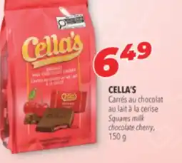 Familiprix CELLA'S Squares milk chocolate cherry offer