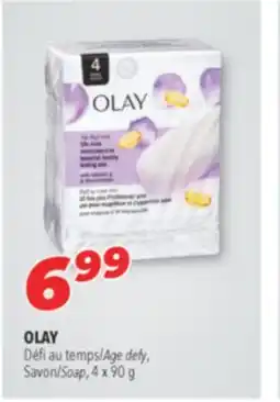 Familiprix OLAY Age defy, Soap, 4 x 90 g offer