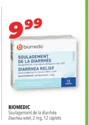 Familiprix BIOMEDIC Diarrhea relief, 2 mg, 12 caplets offer