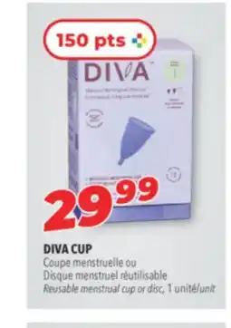 Familiprix DIVA CUP Reusable menstrual offer