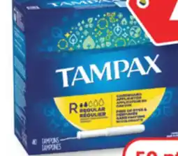 Familiprix Tampax tampons regular abs 40un offer