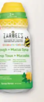 Familiprix ZARBEE'S, Selected syrups, 59 ml or 118 ml offer