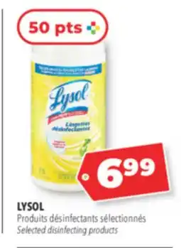 Familiprix LYSOL Selected disinfecting products offer