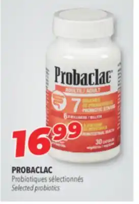 Familiprix PROBACLAC, Selected probiotics offer