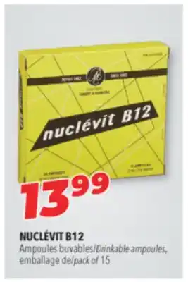 Familiprix NUCLÉVIT B12 Drinkable ampoules, pack of 15 offer