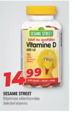 Familiprix SESAME STREET, Selected vitamins offer