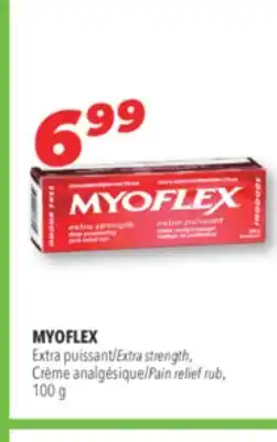 Familiprix MYOFLEX Extra strength, Pain relief rub offer