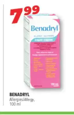 Familiprix BENADRYL Allergy offer