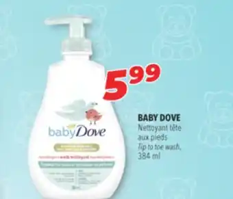 Familiprix BABY DOVE Tip to toe wash 384 ml offer