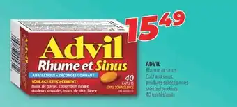 Familiprix ADVIL, Cold and sinus or cold and flu, 40 caplets offer