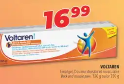 Familiprix VOLTAREN Back and muscle pain, 120 g ou/or 150 g offer