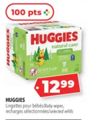 Familiprix Huggies Natural Care sensitive skin & fragrance free baby wipes 2x176un offer