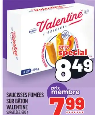 Metro SAUCISSES FUMÉES SUR BÂTON | VALENTINE FROZEN CORN DOGS offer