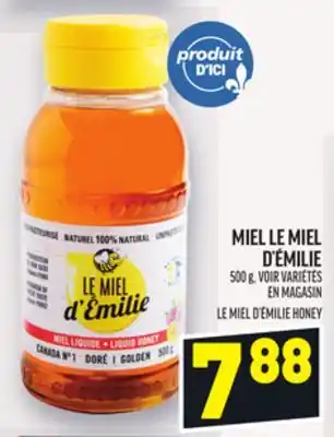 Metro MIEL LE MIEL D'ÉMILIE | LE MIEL D'ÉMILIE HONEY offer