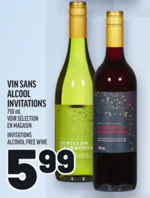 Metro VIN SANS ALCOOL INVITATIONS | INVITATIONS ALCOHOL offer