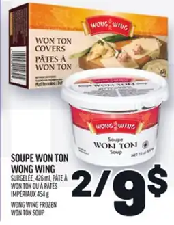 Metro SOUPE WON TON WONG WING | WONG WING FROZEN WON TON SOUP offer